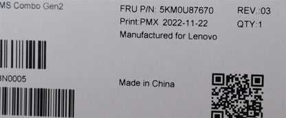 Lenovo KYB_MOUSE WL KM Calliope BK 179 TUR Turkish Keyboard 5KM0U87670