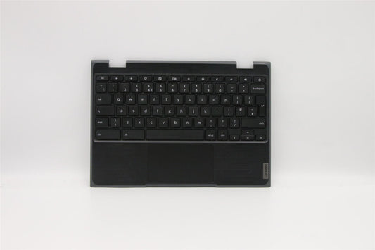 Lenovo Chromebook 100e 2nd AST Keyboard Palmrest Top Cover UK Black 5CB0Z21481