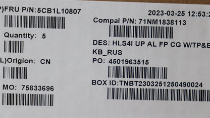Lenovo IdeaPad 5 14IRL8 5 14ABR8 Palmrest Cover Touchpad Keyboard 5CB1L10807