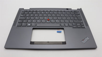 Lenovo ThinkPad X13 Gen 4 Keyboard Palmrest Top Cover UK Europe Grey 5M11L64613