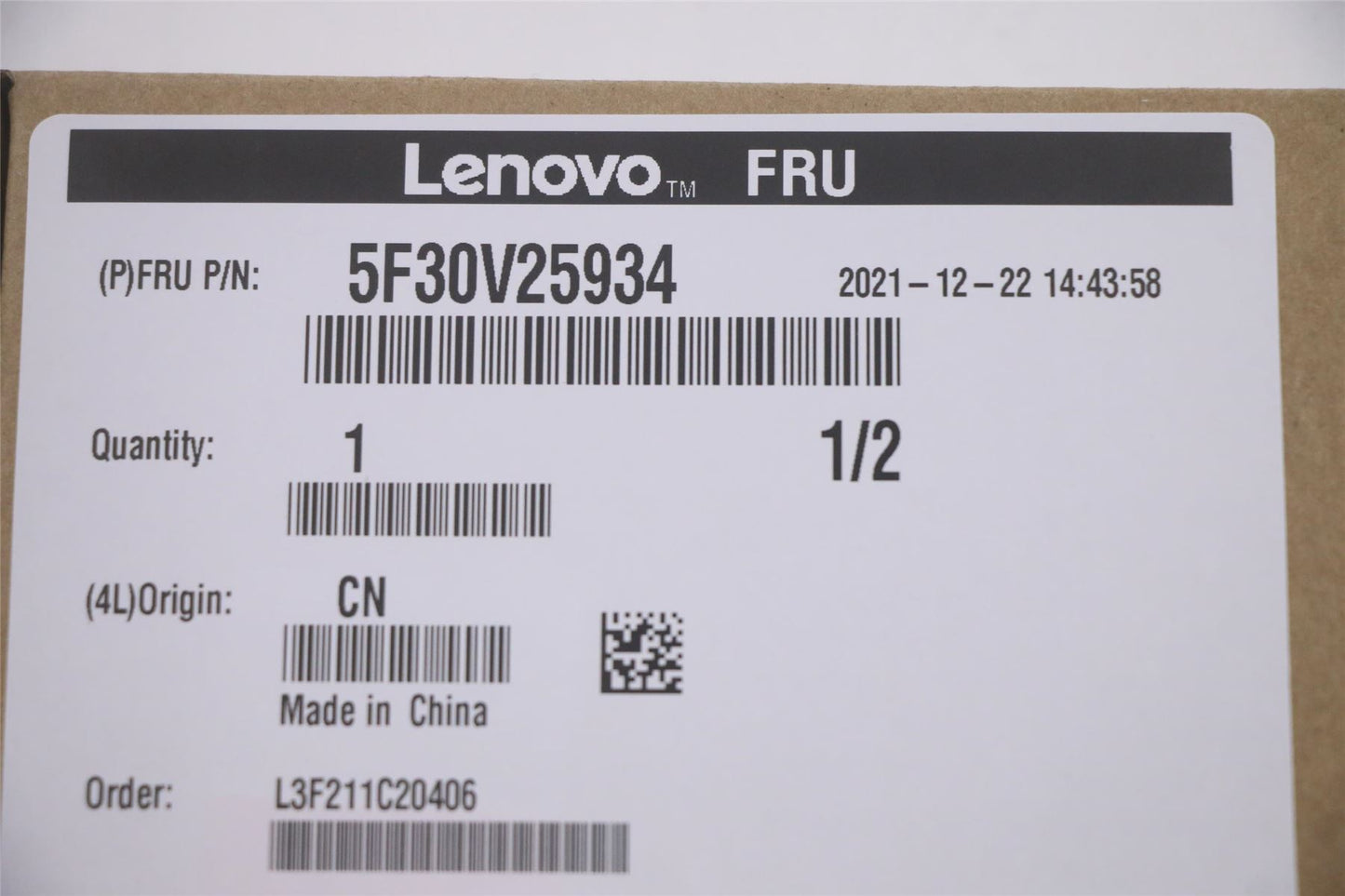 Lenovo FRU FPR CS21 3.24 MoC SG RND 5F30V25934