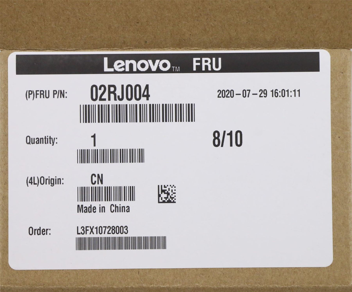 Lenovo NV link 2 slot bridge RTX6000 02RJ004