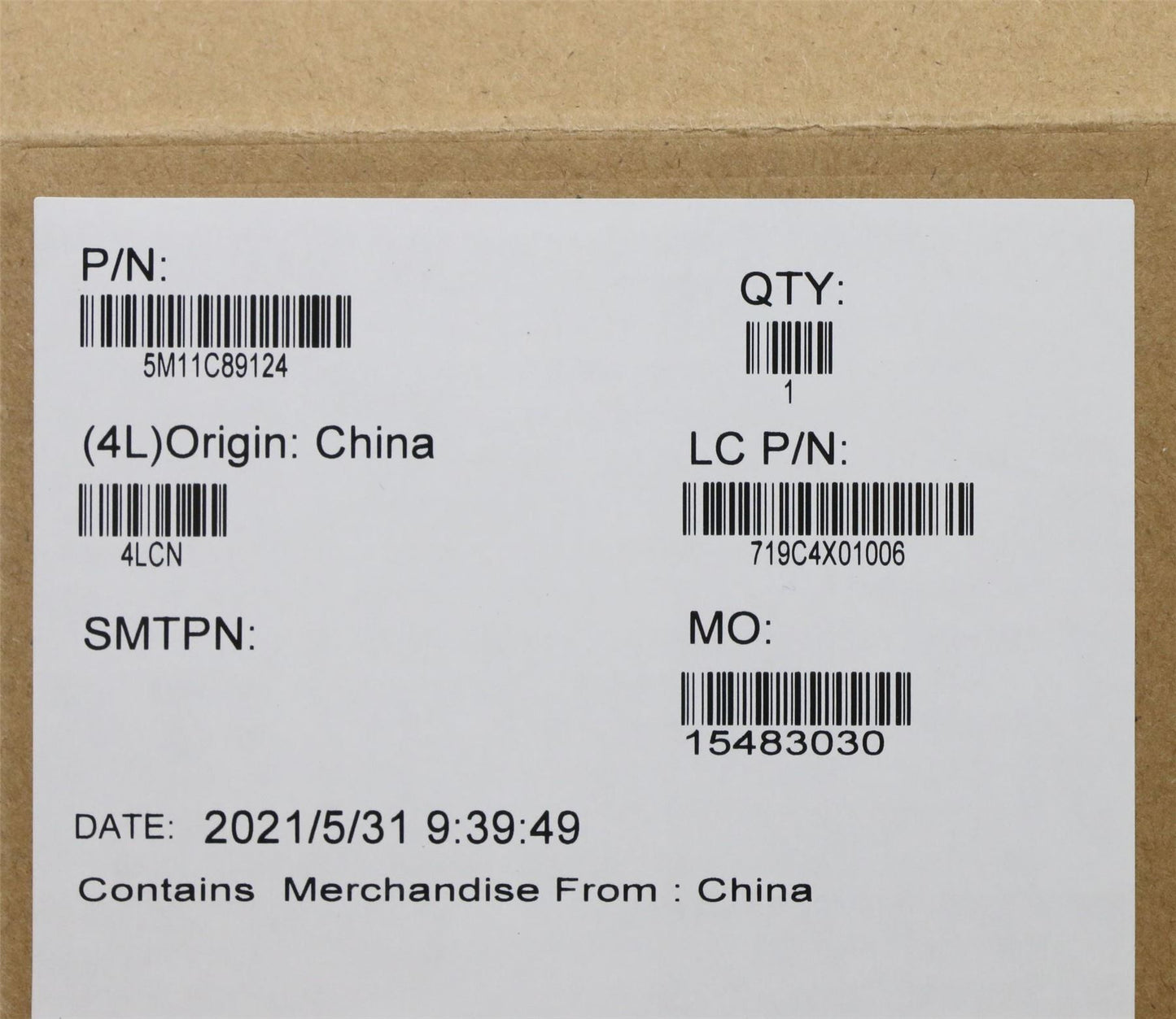 Lenovo MECH_ASM IRBEZELSHEET+ALEP ACOV TAPE ASM 5M11C89124