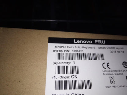 Lenovo TP Helix Folio KBD GRK Greek Keyboard 03X9123