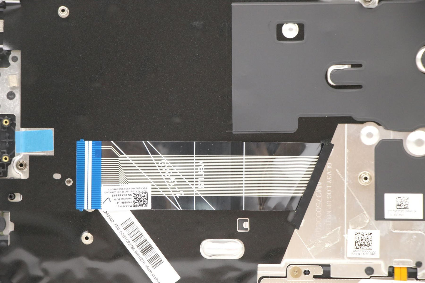 Lenovo Yoga 14s ITL Keyboard Palmrest Top Cover Latin Spanish Silver 5CB1C92766