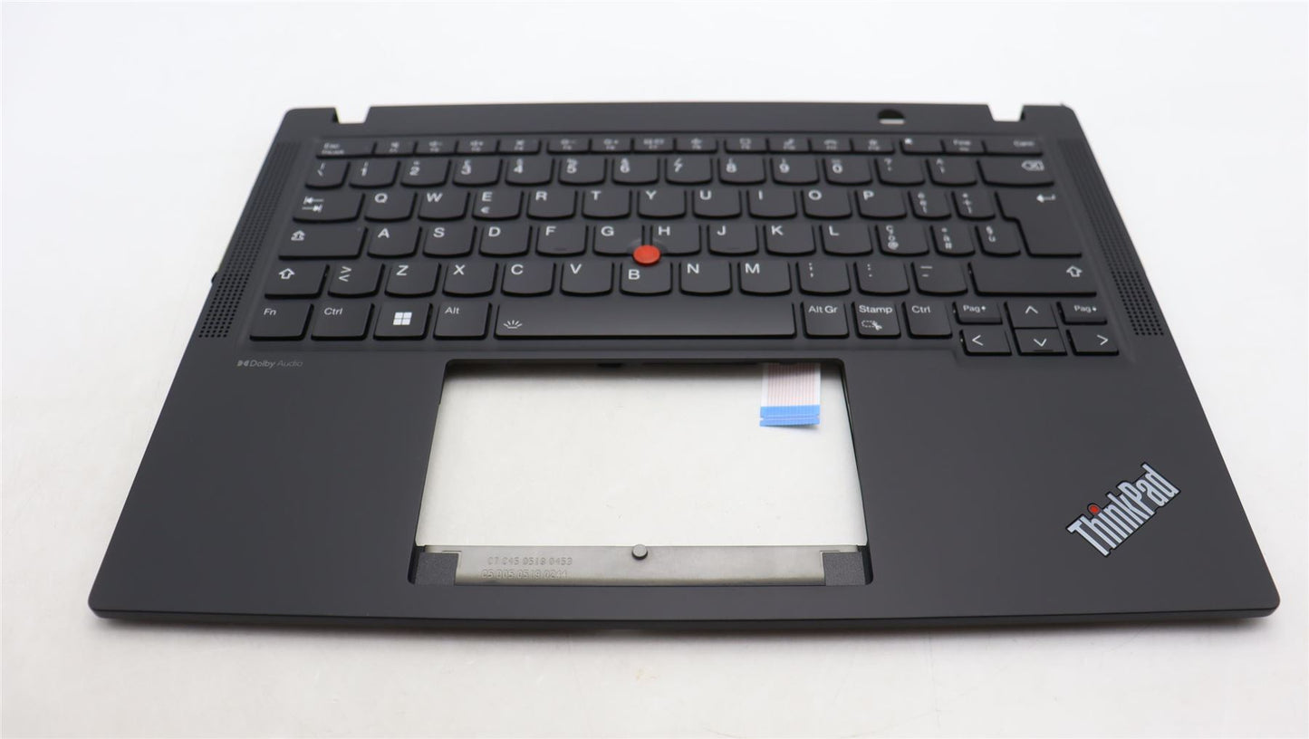 Lenovo ThinkPad X13 Gen 4 Keyboard Palmrest Top Cover Italian Black 5M11L86205