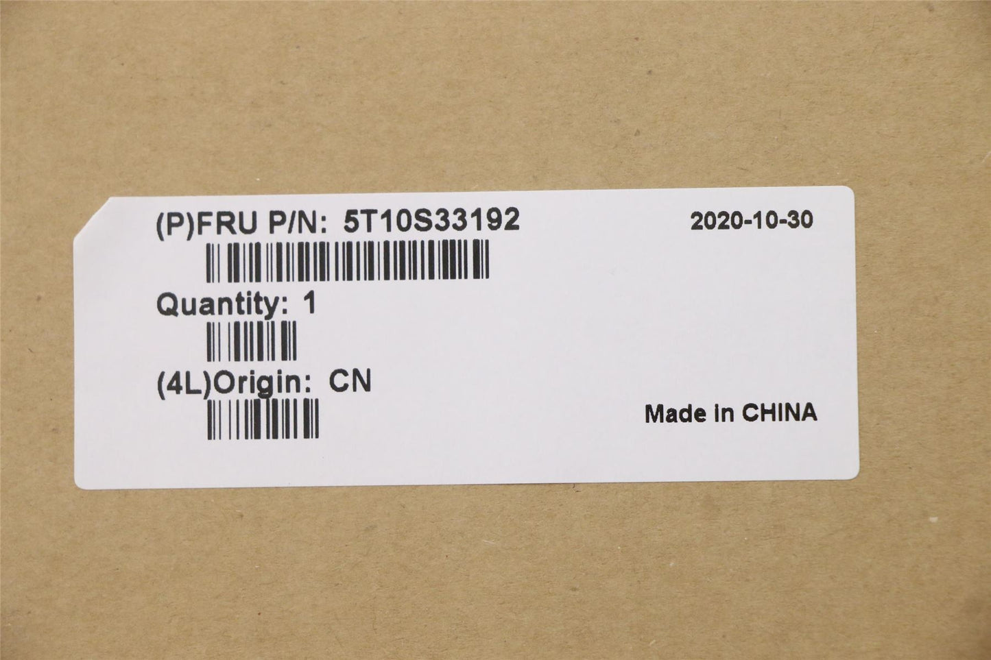 Lenovo TAPE TAPE H 82CU DB_Connector_Fabric 5T10S33192