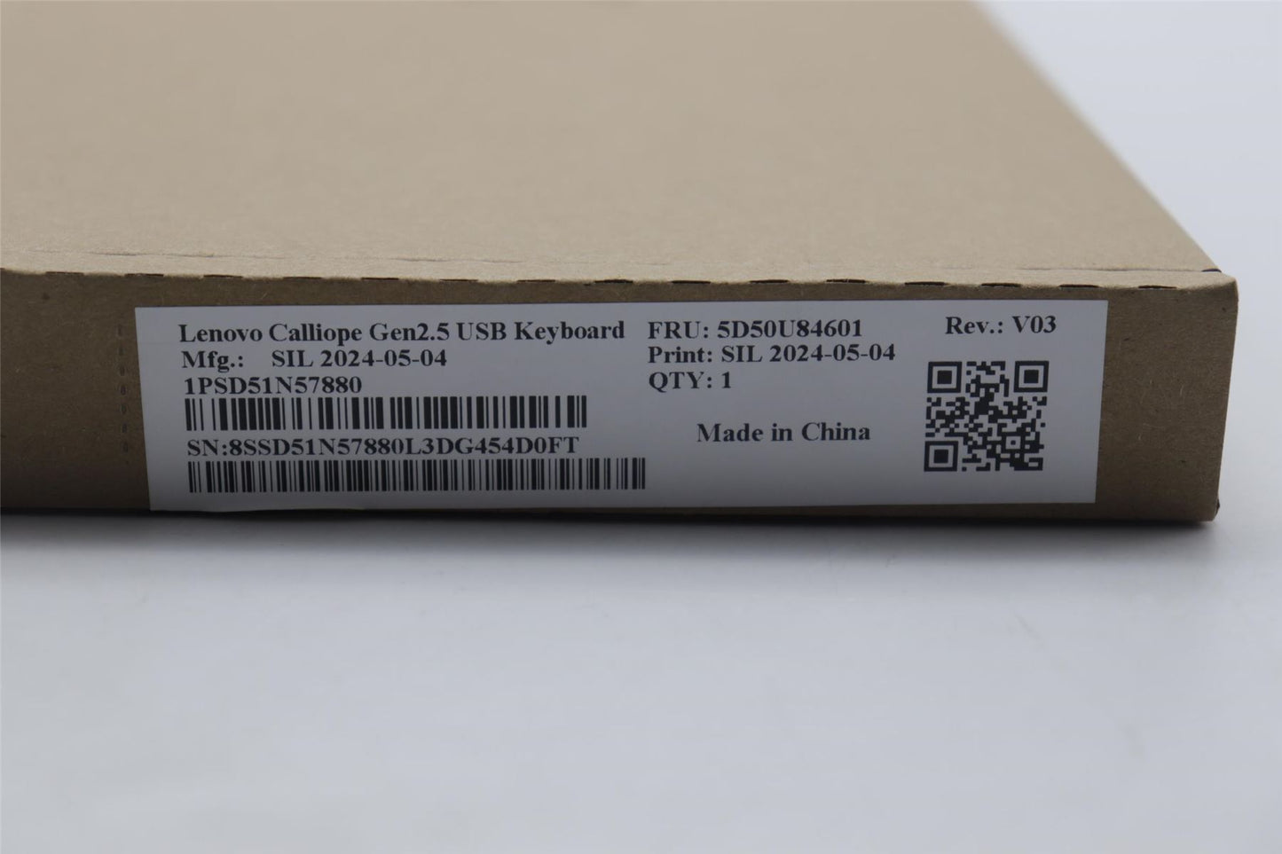 Lenovo DT_KYB Calliope USB G2.5 BK_SW-F-G 5D50U84601