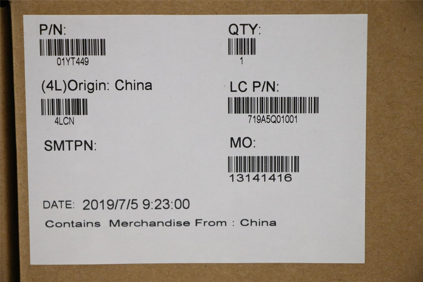 Lenovo ThinkPad P43s Fan Heatsink 01YT449