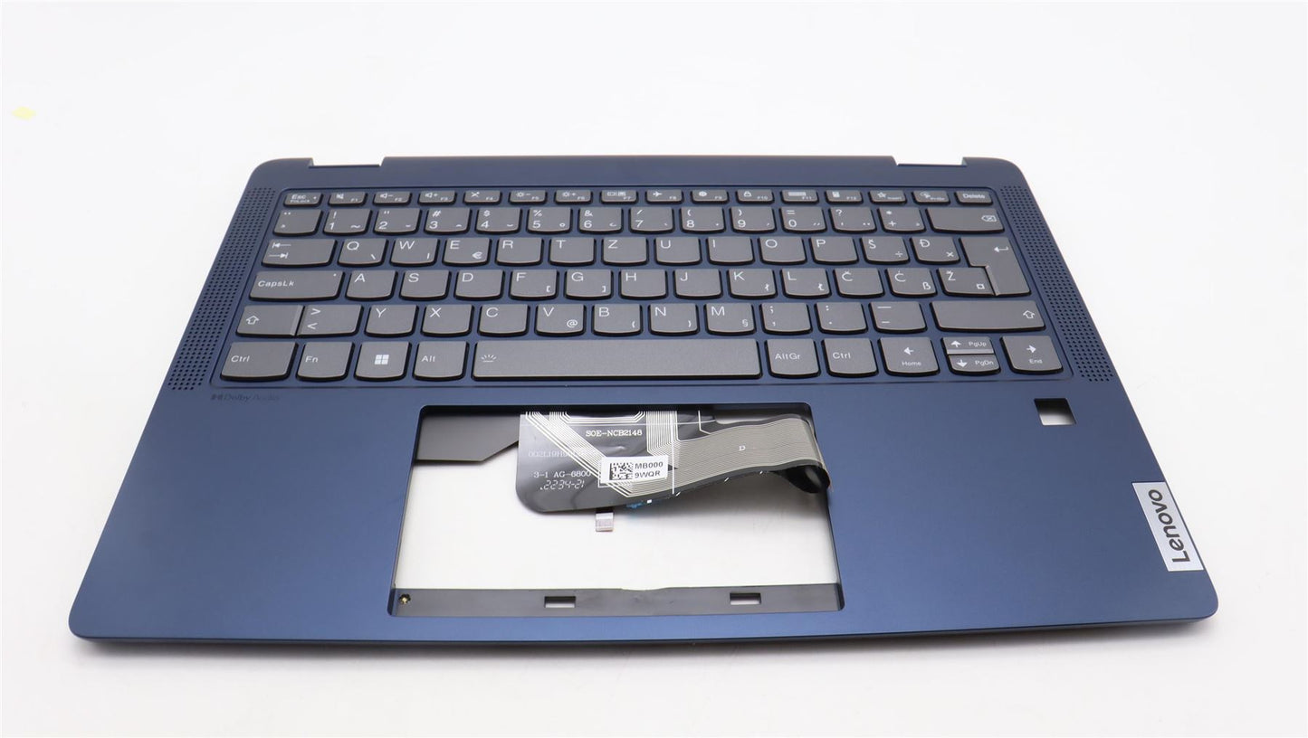 Lenovo IdeaPad 5 14ABR8 Keyboard Palmrest Top Cover Slovenian Backlit 5CB1K20738