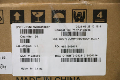 Lenovo MECHANICAL Cover Non EOU,Dummy HDD,BLK 5M20U50877