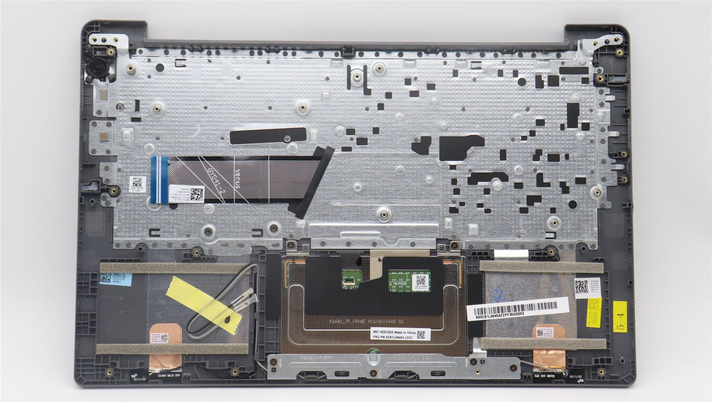 Lenovo IdeaPad 3 14IRU8 Palmrest Cover Touchpad Keyboard Swiss 5CB1L49454