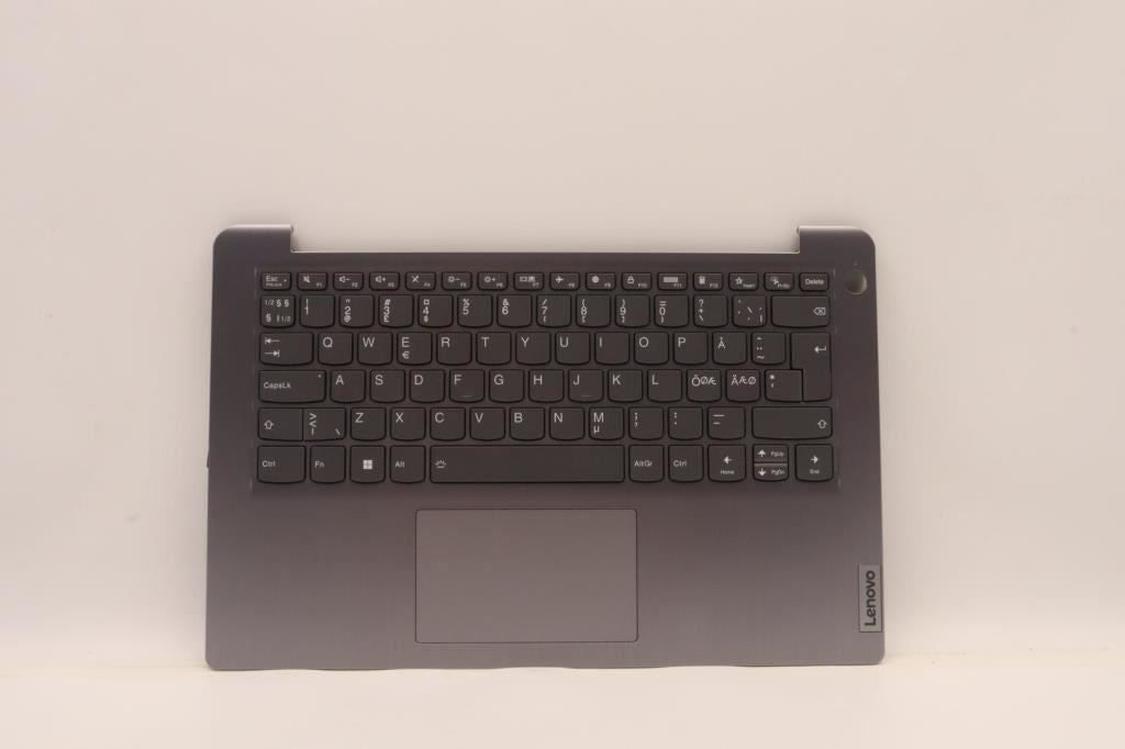 Lenovo IdeaPad 3 14IAU7 Palmrest Cover Touchpad Keyboard Nordic Black 5CB1H43481