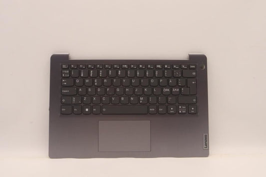 Lenovo IdeaPad 3 14IAU7 Palmrest Cover Touchpad Keyboard Nordic Black 5CB1H43481