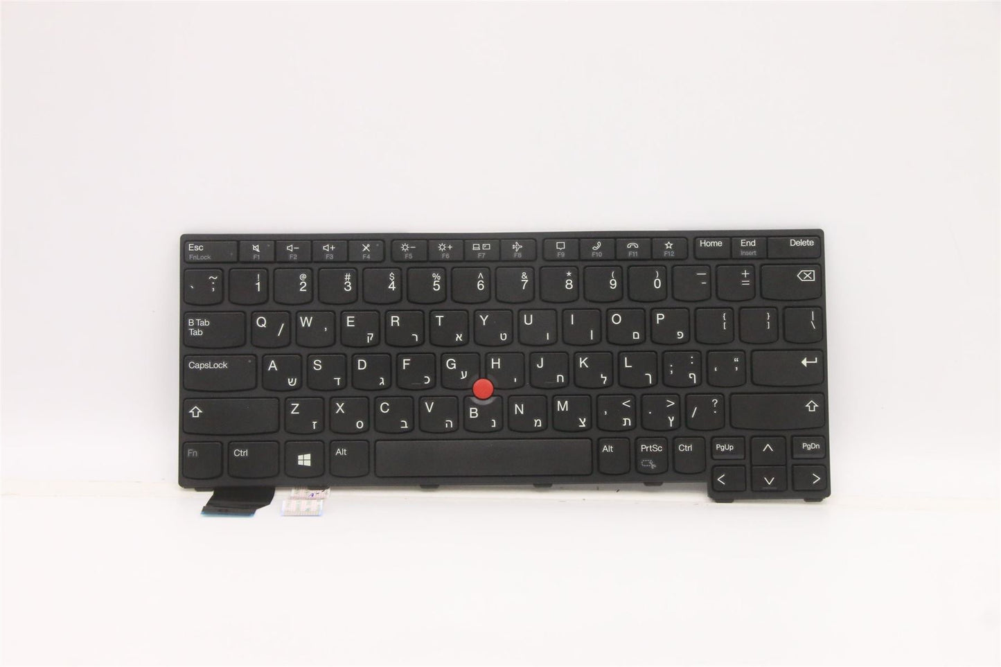 Lenovo ThinkPad X13 2 Keyboard Hebrew Black 5N21A21858