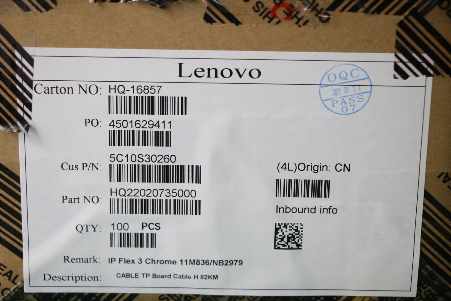 Lenovo TP Board Cable H 82KM 5C10S30260