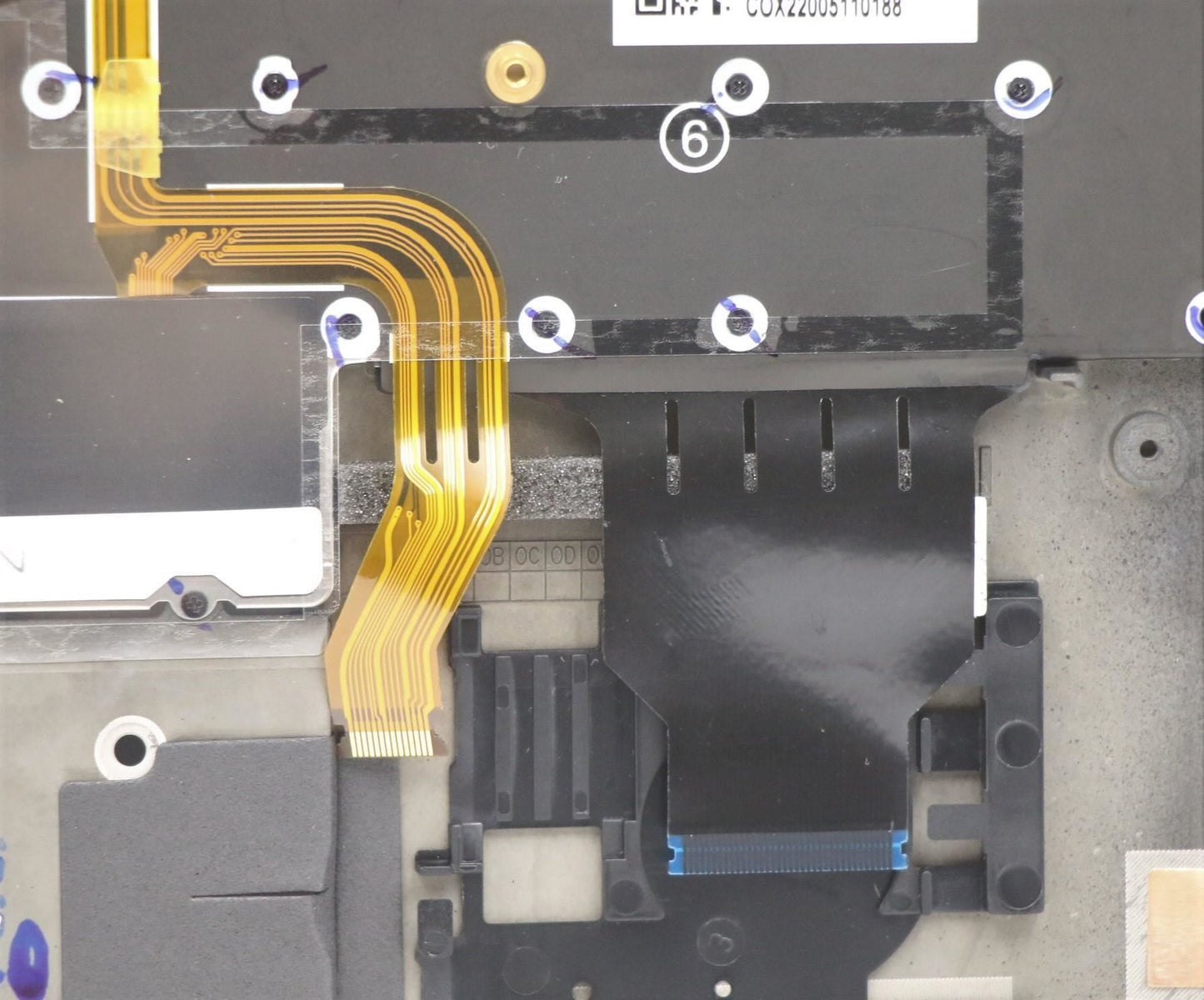 Lenovo Carbon X1 8. Tastatur-Handballenauflage, obere Abdeckung, belgisches Schwarz, 5M10Z27509