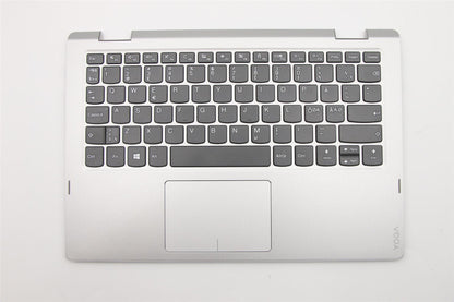 Lenovo Yoga 330-11IGM Palmrest Cover Touchpad Keyboard Nordic Silver 5CB0Q81343