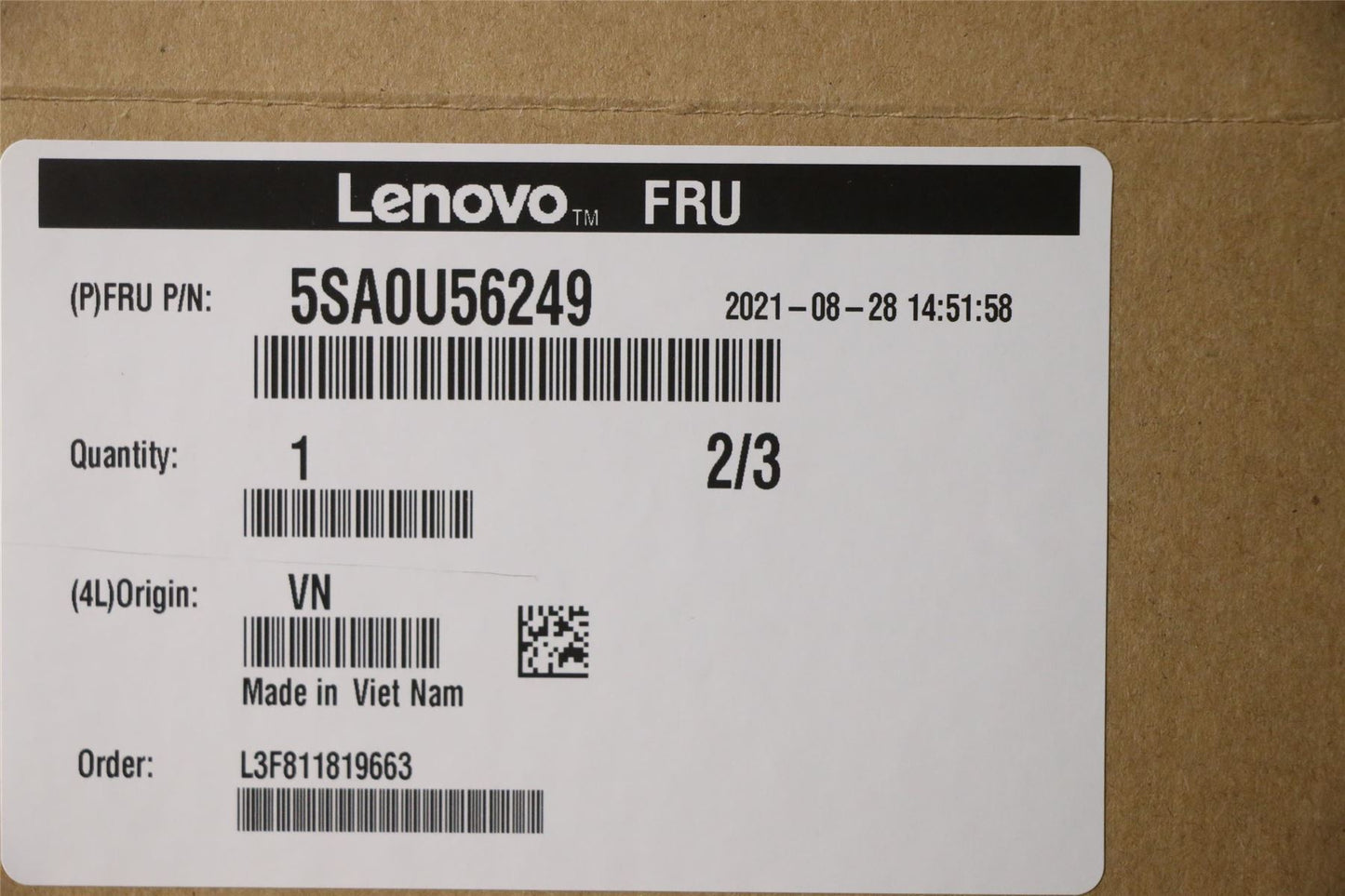 Lenovo ThinkStation P350 T5 26IOB6 CPU Processor 5SA0U56249