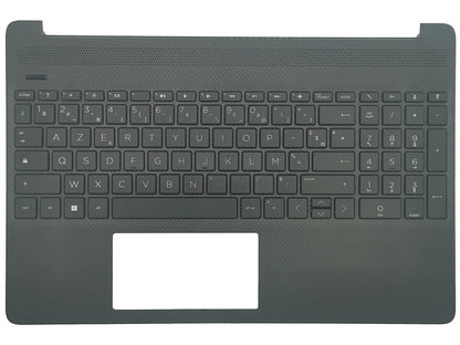 Genuine HP 15S-EQ 15S-FQ Palmrest Cover Keyboard French Black L89859-051