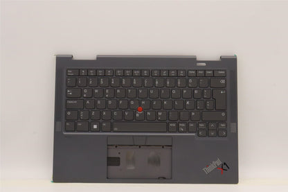 Lenovo ThinkPad X1 7th Gen Keyboard Palmrest Top Cover Icelandic Grey 5M11H45776