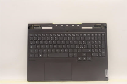 Lenovo S7 16IAH7 Palmrest Cover Touchpad Keyboard Italian Storm Grey 5CB1J04393