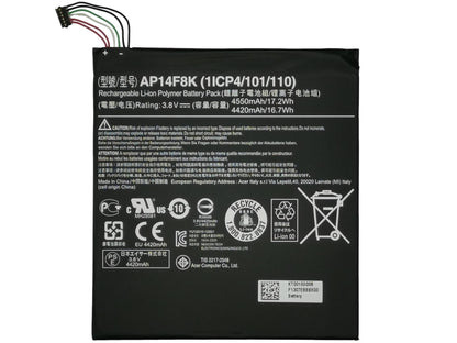 Acer Iconia A1-840 A1-840FH A1-841 W1-810 Battery 4600mAH KT.00109.001