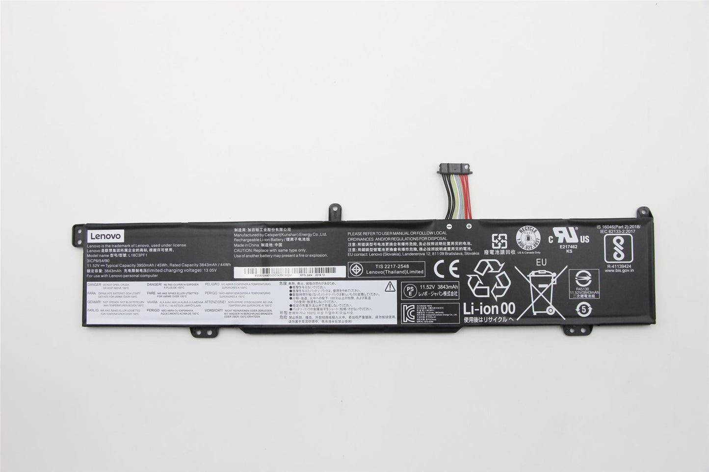 Batterie Lenovo Gaming L340-15IRH L340-17IRH 11,4 V 45 Wh 5B10T04975