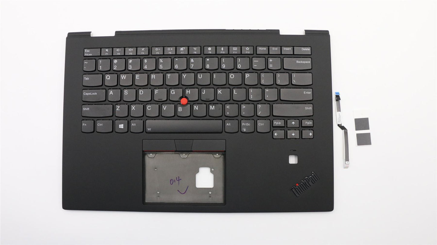 Lenovo Yoga X1 3rd Keyboard Palmrest Top Cover US Black Backlit 02HL896