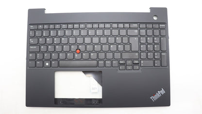Lenovo ThinkPad E16 Gen 1 Keyboard Palmrest Top Cover Danish Black 5M11L64931