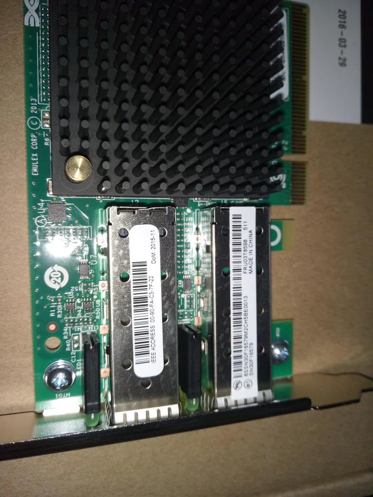 Lenovo NETWRK_CRD FRU Emulex OCe 14102-UX-L, 03T8598