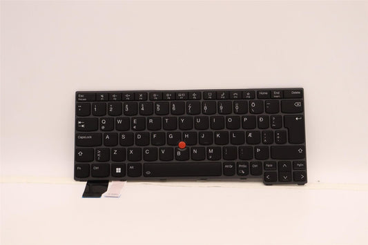 Lenovo ThinkPad L13 Gen 4 Keyboard Icelandic Black Backlit 5N21H77199