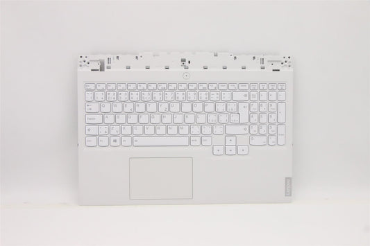 Lenovo Legion 5-15ACH6 Keyboard Palmrest Top Cover Czech White 5CB1C93095