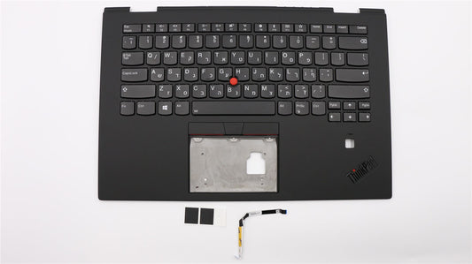 Lenovo Yoga X1 3rd Keyboard Palmrest Top Cover Hebrew Black Backlit 01LX795