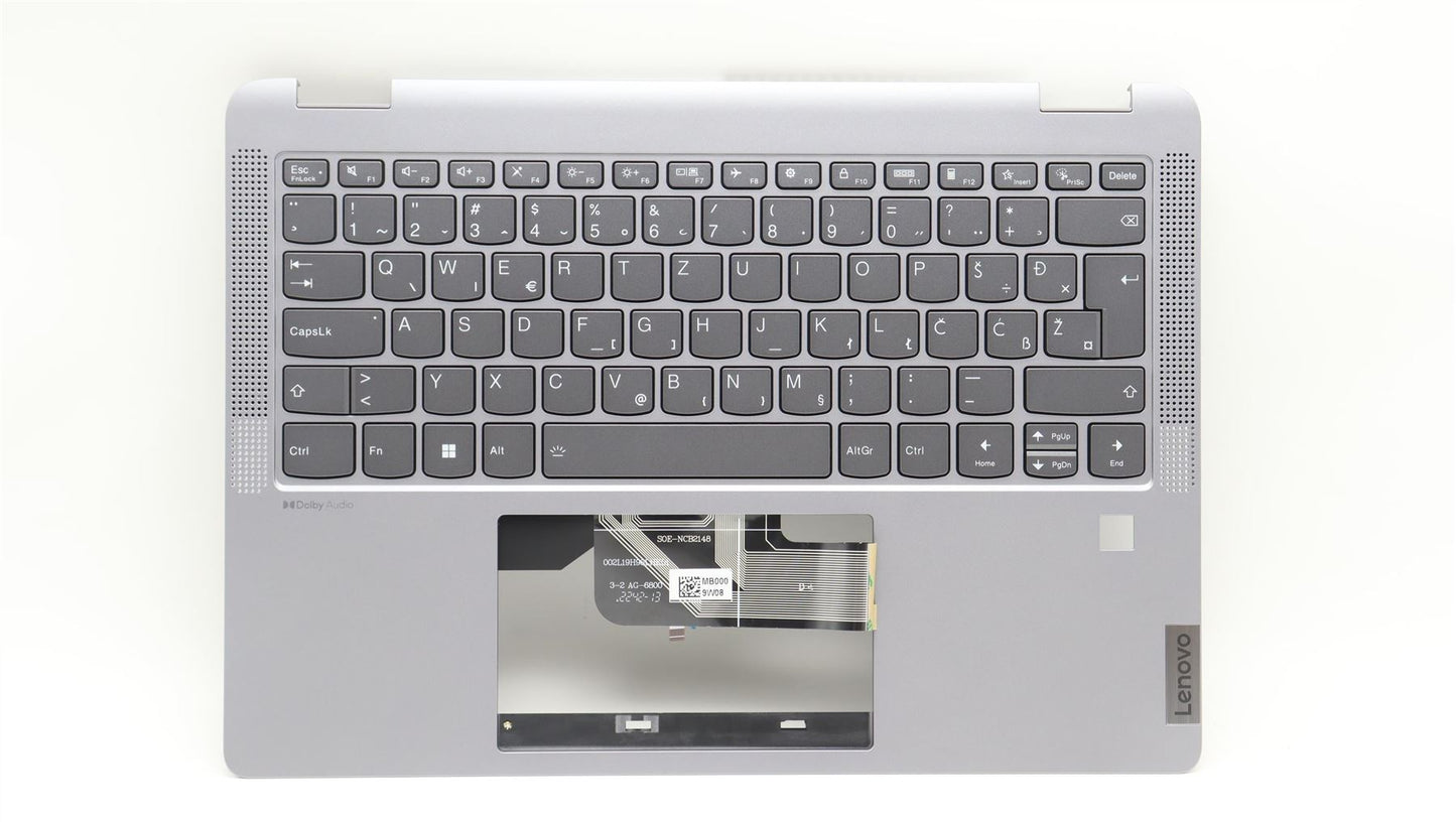 Lenovo IdeaPad 5 14IRU8 Keyboard Palmrest Top Cover Slovenian Backlit 5CB1L30681