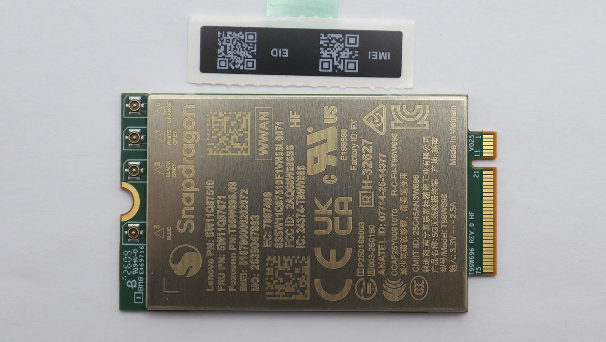 Lenovo WIRELESS Wireless,WWAN,FXN,SDX61 London WWAN Foxconn Board 5W11Q87671