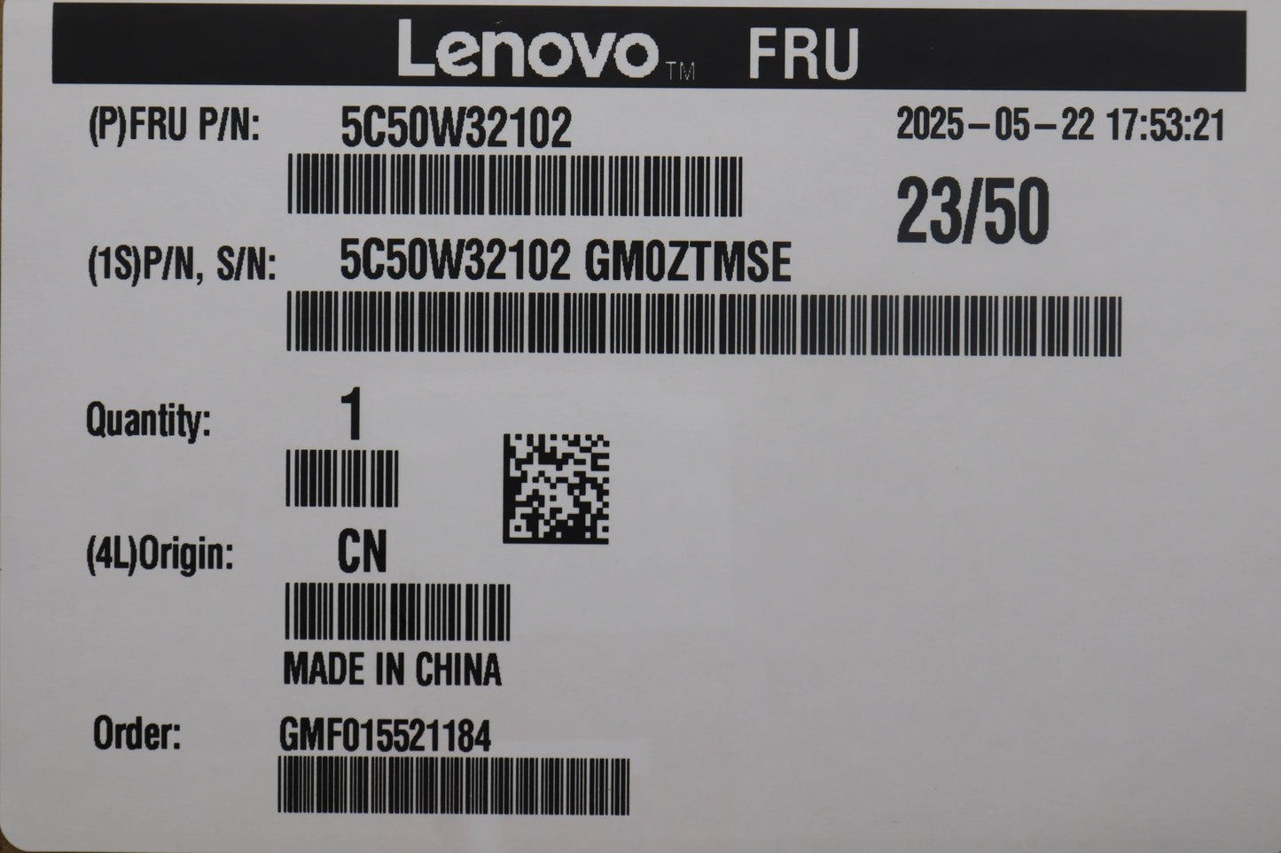 Lenovo CARDPOP BLD Tiny11 BTB HDMI2.0 card HDMI Board 5C50W32102