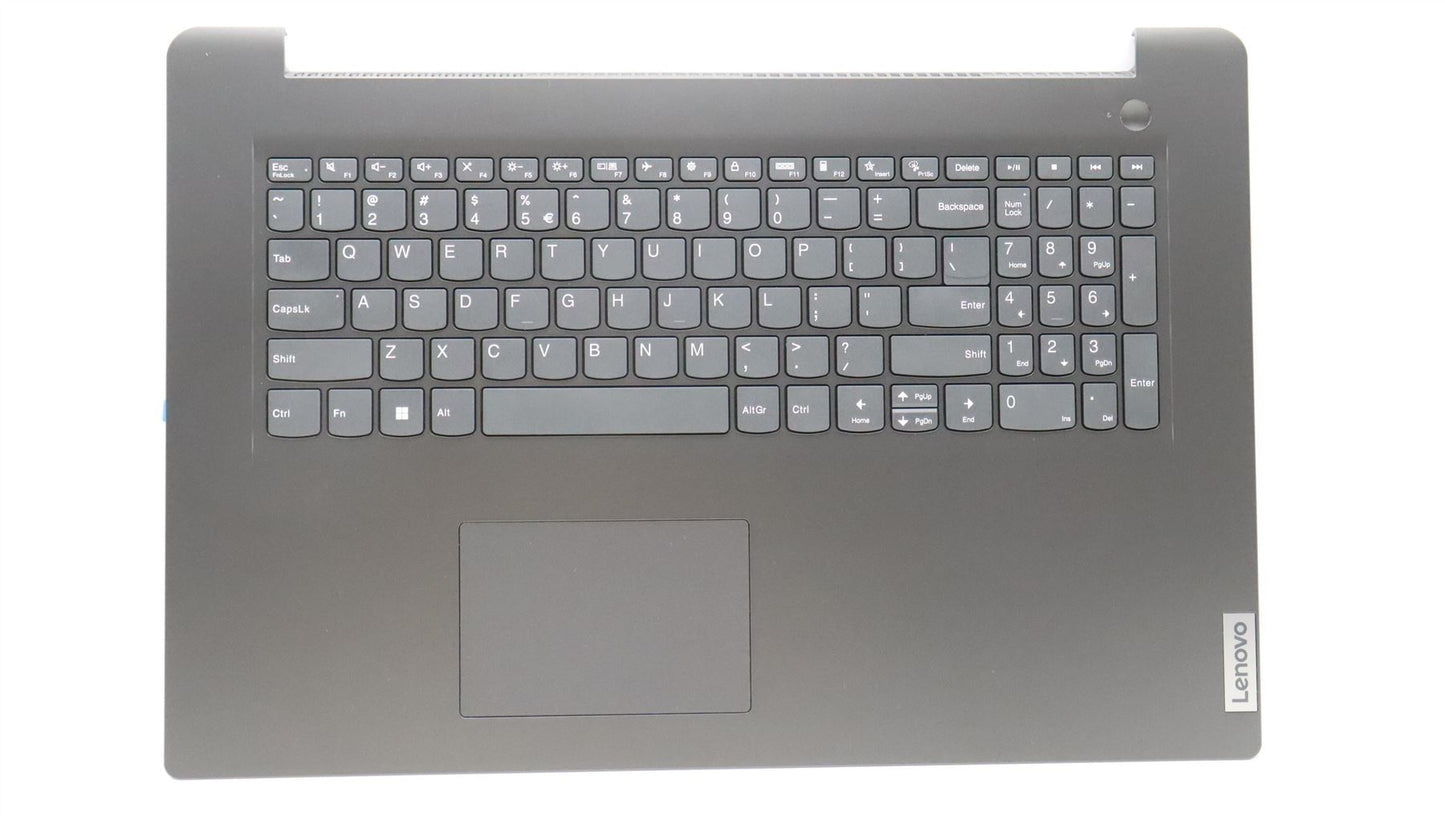 Lenovo V17 G3 IAP Palmrest Cover Touchpad Keyboard US Europe Grey 5CB1J02921