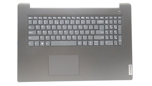 Lenovo V17 G3 IAP Palmrest Cover Touchpad Keyboard US Europe Grey 5CB1J02921