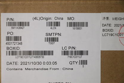 Lenovo MECH_ASM KB C BEL(PMX)PT FP UK BK 5M11A38427