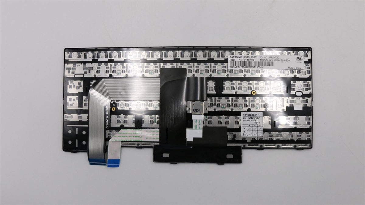 Genuine Lenovo ThinkPad A475 T470 Keyboard Danish Black 01AX373