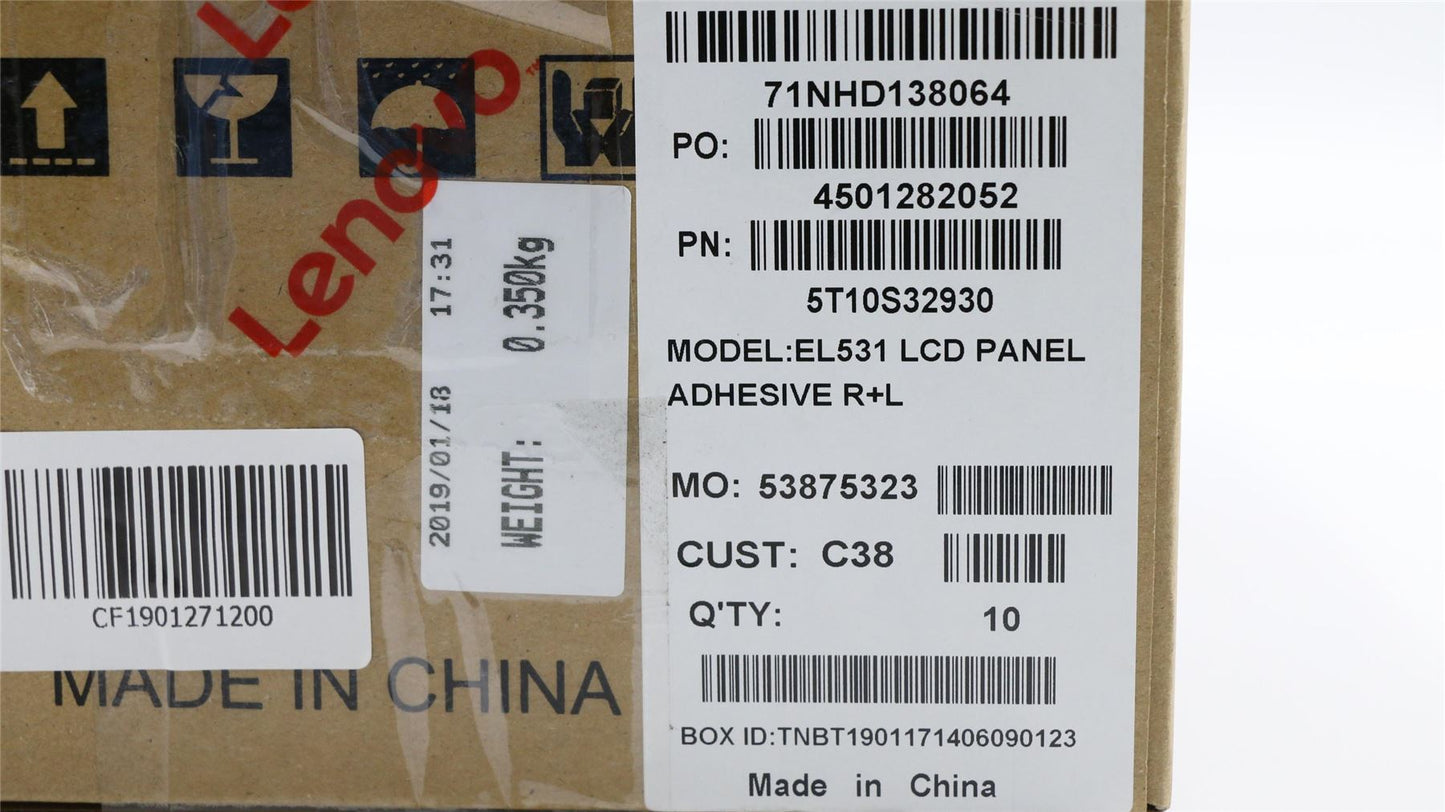 Lenovo 5T10S32930 TAPE Removable Tape C 81N8 R+L
