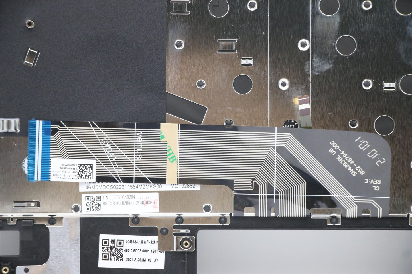 Lenovo Flex 5-14ALC05 Tastatur-Handballenauflage, obere Abdeckung, ungarisch-grau, 5CB1C48284