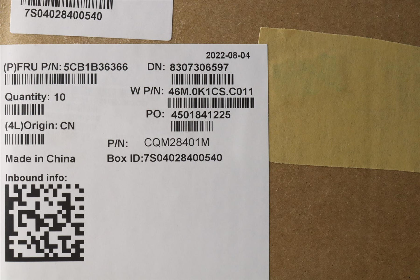 Lenovo Upper Case ASM_ENG W 82HS AB 5CB1B36366