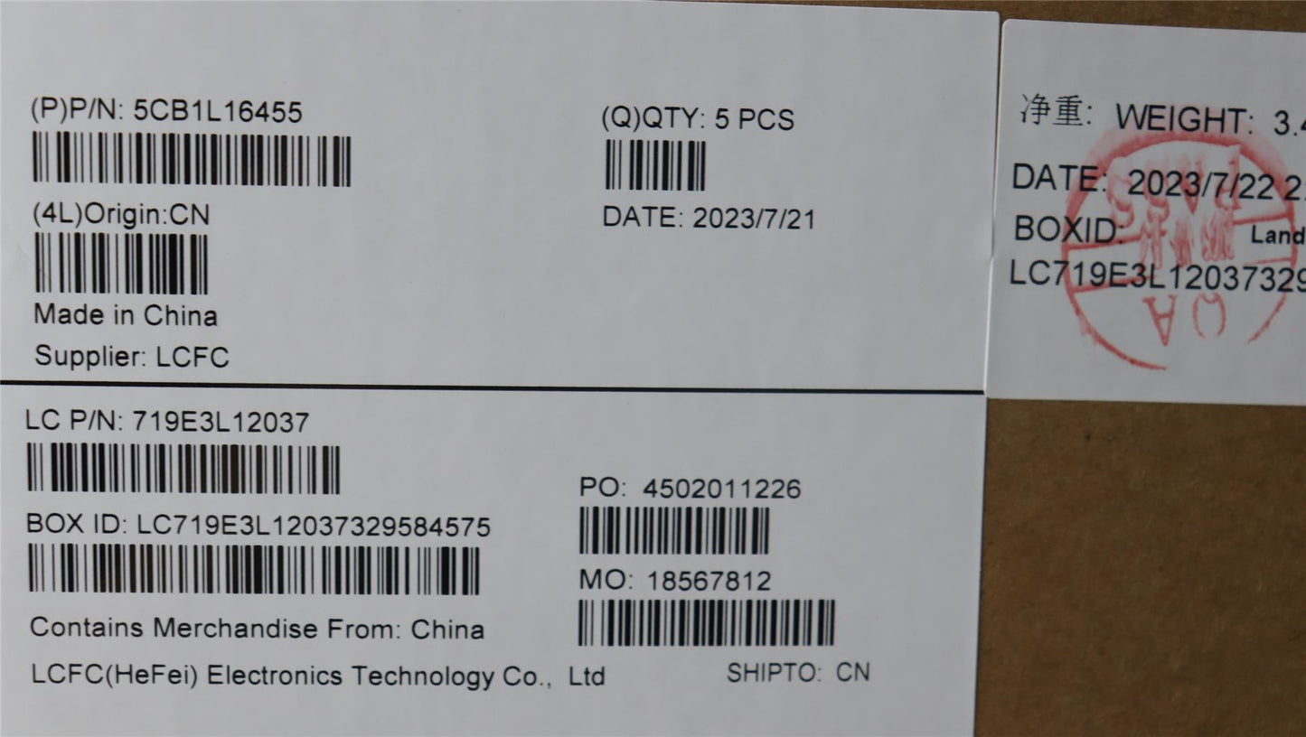 Lenovo IdeaPad 3 15AMN8 Palmrest Cover Touchpad Keyboard Belgian 5CB1L16455