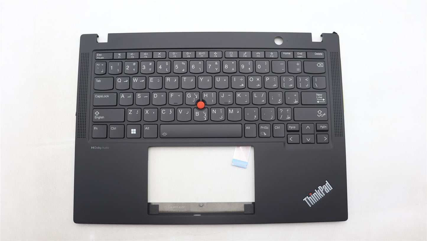 Lenovo ThinkPad X13 Gen 4 Keyboard Palmrest Top Cover Arabic Black 5M11L86095