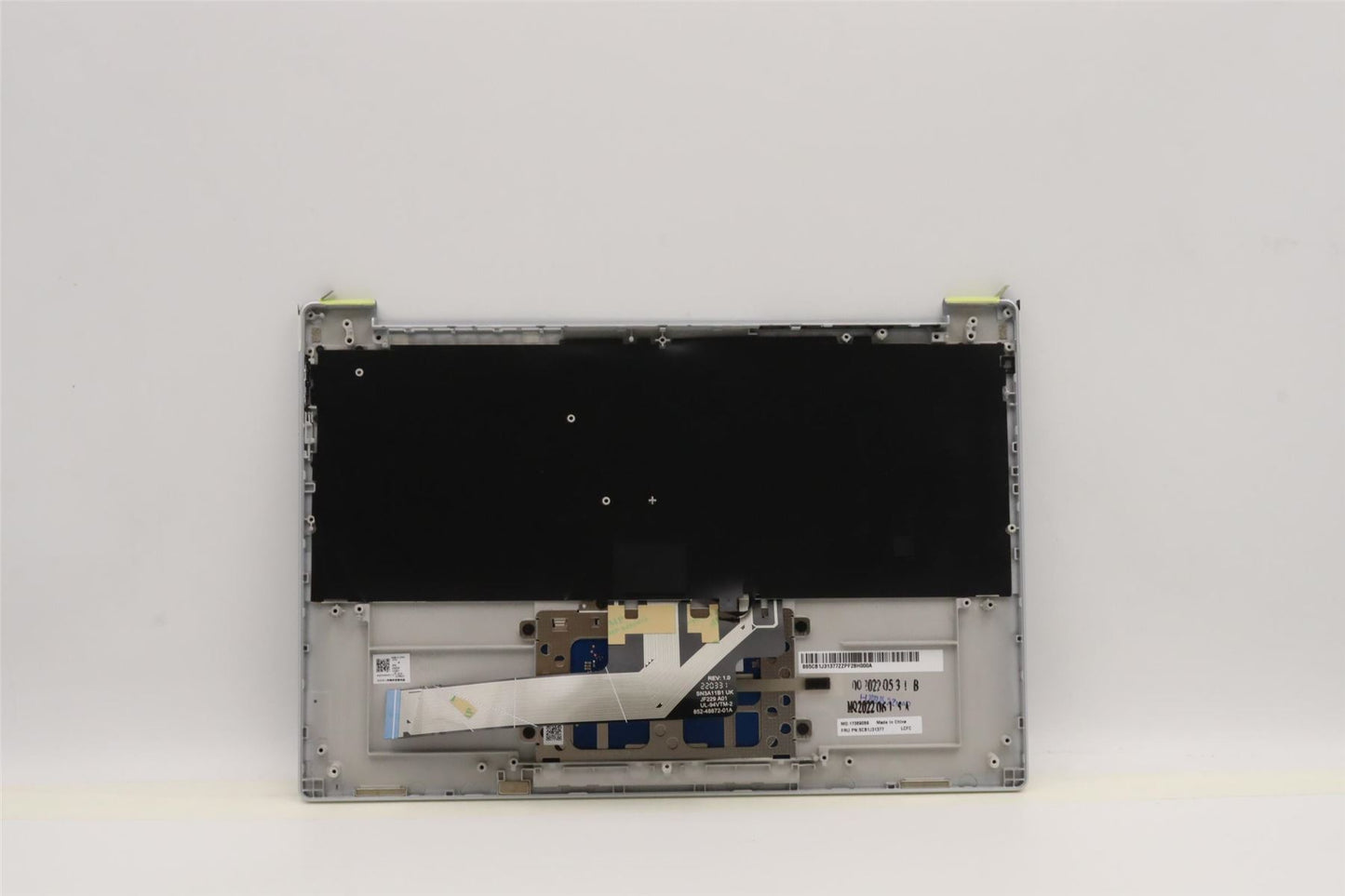 Lenovo Yoga 7 13IAP7 Palmrest Cover Touchpad Keyboard UK Cloud Grey 5CB1J31377