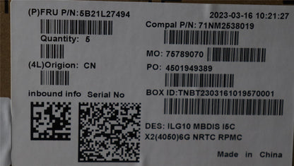 Lenovo LOQ 16IRH8 LOQ 15IRH8 Motherboard Mainboard DIS INTELI513420H 5B21L27494