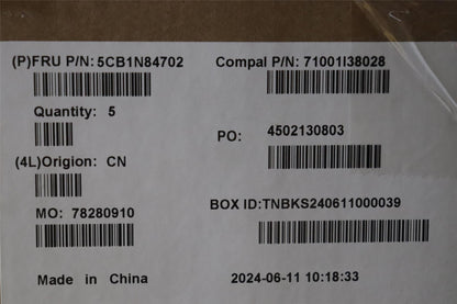 Lenovo Upper Case ASM BUL C 83DH LGRGB 5CB1N84702