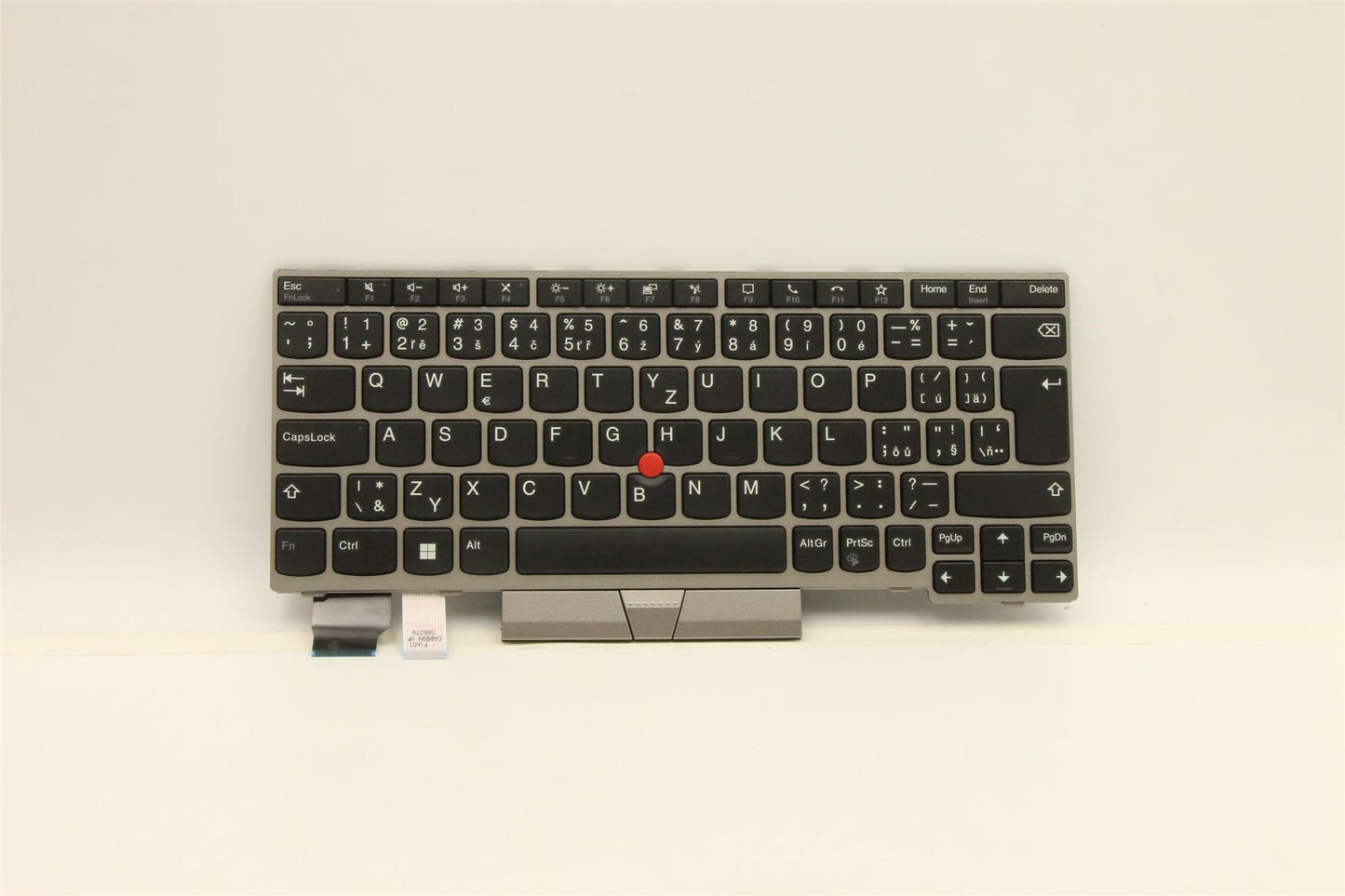 Lenovo ThinkPad L13 Gen 2 s Keyboard Czech Slovakian Silver Backlit 5N20V43615